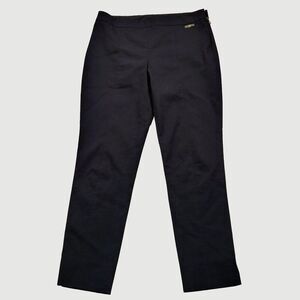 Tory Burch Pants Women Sz 4 Ankle‎ Navy Blue Side Zip Designer Workwear